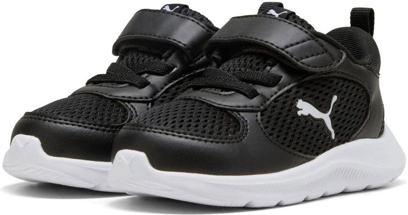 Puma - Fun Racer 2 - Sneakers - Zwart/Wit - Bovenwerk van Mesh