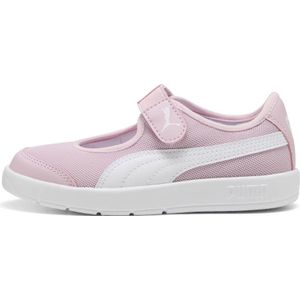 PUMA Courtflex v3 Lina V sneakers voor Dames, Roze/Wit, Maat 27,5