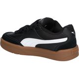 Sneakers - Gevoerd - Leer - Zwart - Materiaalmix