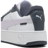 PUMA Carina Street Sneakers - PUMA White-Lilac Frost-Galactic Gray - Leer