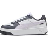 PUMA Carina Street Sneakers - PUMA White-Lilac Frost-Galactic Gray - Leer