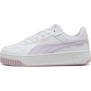 Puma - Carina Street Sneakers - Wit - Lichtroze - Lila - Synthetisch Materiaal