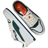 Puma - Court Classic - Sneakers - Wit - Off White - Donkergroen - Oranje - Synthetisch Materiaal