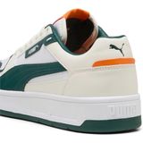 Puma - Court Classic - Sneakers - Wit - Off White - Donkergroen - Oranje - Synthetisch Materiaal