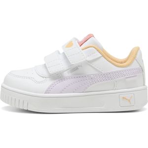 PUMA Carina Street Lacey sneakers voor kleuters 24 White Lilac Frost Almost Apricot Purple Orange