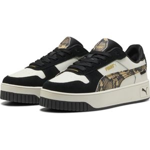 Puma Carina Street Snake Chic Sneakers Damen Schuhe | Vapor Gray/Black/Gold | Größe: 40.5