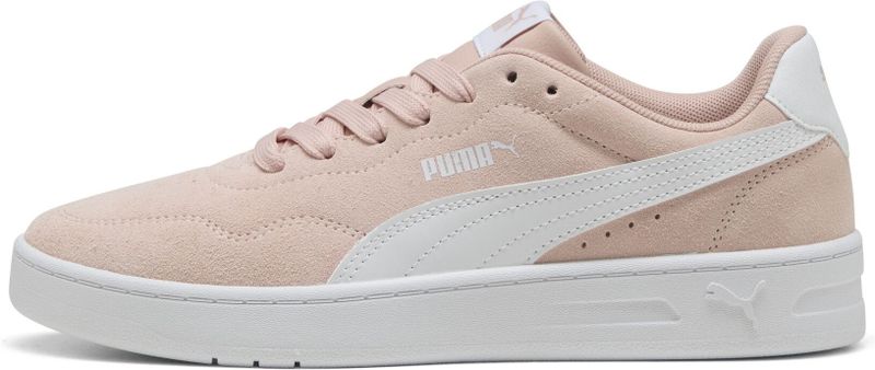 PUMA - Court Lally Suede Sneakers - Roze/Wit - Suède - SOFTFOAM+
