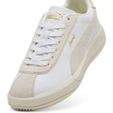 PUMA Club Klassika Sneakers - Wit/Goud - Synthetisch Materiaal