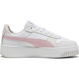 PUMA - Carina Street Sneakers - Roze/Grijs/Wit - Leer - Rubberen Zool