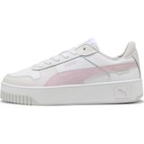 PUMA - Carina Street Sneakers - Roze/Grijs/Wit - Leer - Rubberen Zool