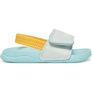PUMA Popcat 20 Backstrap AC Inf slipsandalen, uniseks, baby, Peaceful Blauw PUMA Wit Safe Lake Sunny Yellow, 23 EU