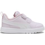 PUMA - Courtflex V3 - Sneakers - Lichtroze/Wit - Leer