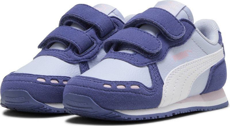 PUMA Baby Cabana Racer SL - Uniseks Sneakers - Wit/Blauw/Kristal/Roze