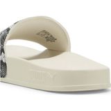 Leadcat 2.0 Snake Chic - Badslippers - Zwart - Imitatieleer - Open Toe