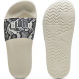 Leadcat 2.0 Snake Chic - Badslippers - Zwart - Imitatieleer - Open Toe