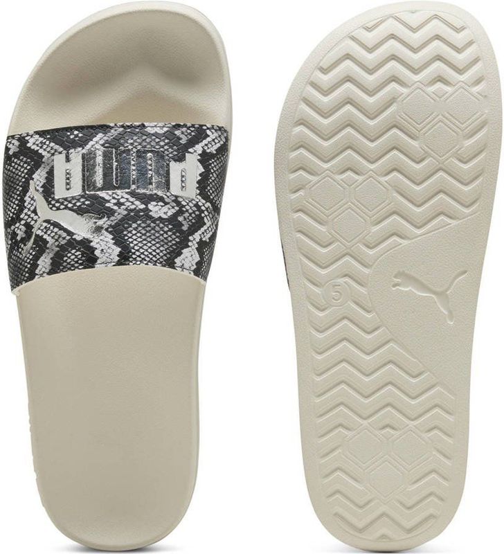 Leadcat 2.0 Snake Chic - Badslippers - Zwart - Imitatieleer - Open Toe