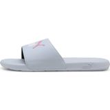 Puma - Cool Cat 2.0 - Badslippers - Grijs/Wit/Roze - Synthetisch Leer