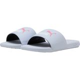 Puma - Cool Cat 2.0 - Badslippers - Grijs/Wit/Roze - Synthetisch Leer