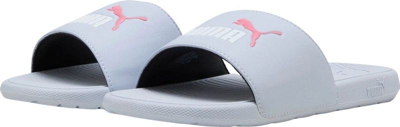 Puma - Cool Cat 2.0 - Badslippers - Grijs/Wit/Roze - Synthetisch Leer