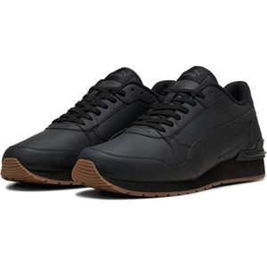 PUMA - Retro Sportschoenen - Zwart - Leer