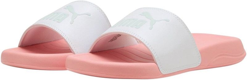 Puma Popcat 20 Badslippers - Wit/Roze/Blauw - Synthetisch Bovenwerk