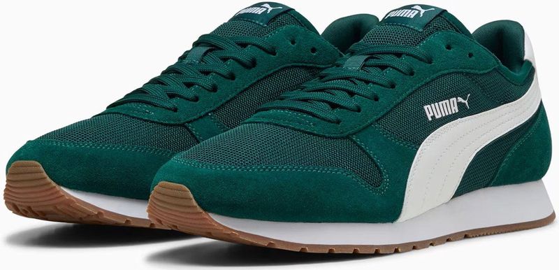 PUMA - ST MILER - Sneakers - Wit - Bovenwerk van Mesh - Overlays van Suède