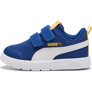 PUMA Courtflex V3 Mesh Inf - Clyde Royal - Wit/Geel - Uniseks Baby