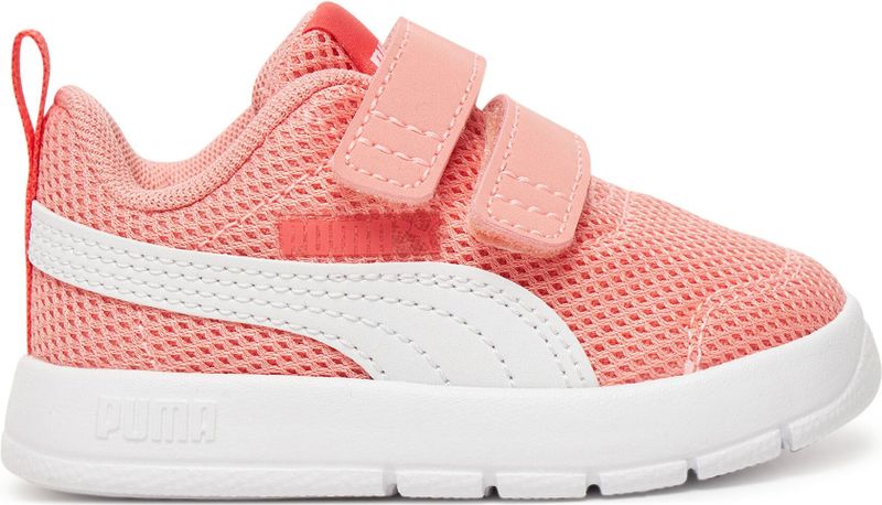 PUMA Unisex Baby COURTFLEX V3 MESH INF Sneaker, roze fruit wit-perzik vorst, 4 UK kind, Roze Fruit PUMA Witte Perzik Frost, 20 EU