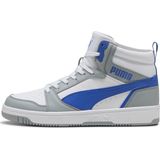 PUMA - Rebound v6 - Sneakers - Cool Mid Gray-Vivid Blue-PUMA White - Synthetisch Bovenwerk