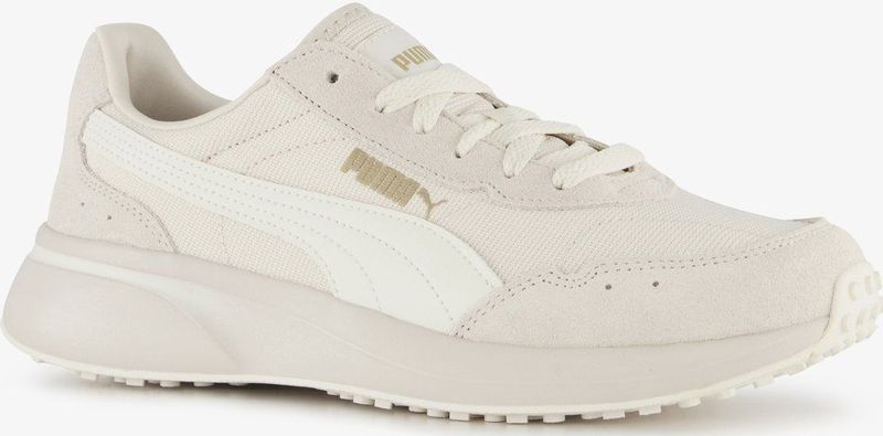 Puma R78 Glance Dames Sneakers Beige Wit - Uitneembare Zool