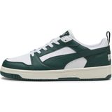 PUMA - Rebound v6 Low - Sneakers - PUMA White-Dark Myrtle-Warm White - Gerecycled Materiaal