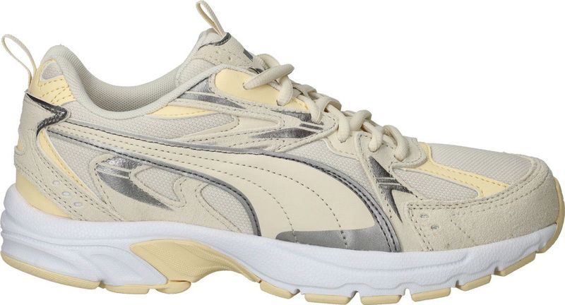 Puma - Milenio Tech - Sneakers - Ecru/Zilver - Suède