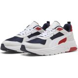 PUMA Trinity 2 Sneakers - PUMA Navy-PUMA White-Feather Gray-Red Fire