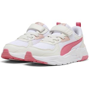 PUMA Trinity LITE AC+ PS Sneaker, White-Magic Rose-Vapor Grijs, 1.5 UK Kind, Puma Witte Magische Roos Vapor Grijs, 34 EU