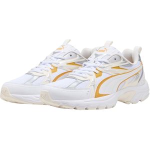 Puma - Milenio Tech - Sneakers - Wit/Goud/Ecru - Air Mesh - IMEVA