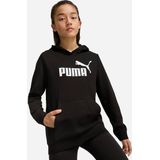 Puma - Logo Hoodie - Meisjes - Zwart - French Terry - Comfortabel