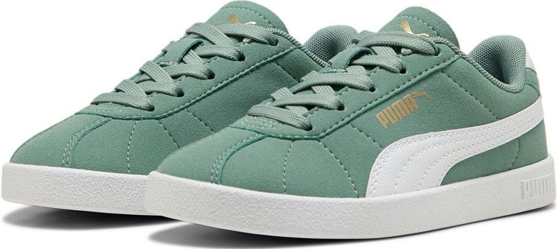 Puma - Club II - Sneakers - Groen/Wit - Synthetisch Bovenwerk