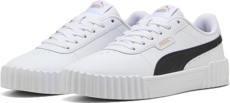 PUMA - Carina 3.0 - Tennisschoenen - Wit - Leer/Gemengd Materiaal