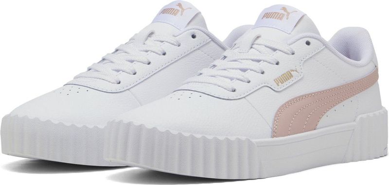 PUMA Carina 3.0 Sneakers - PUMA White-Rose Quartz - Leer en Gemengd Materiaal