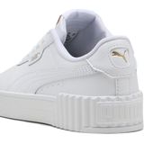 Puma - Carina 3.0 - Sneakers - Wit/Goud - Synthetisch Bovenwerk