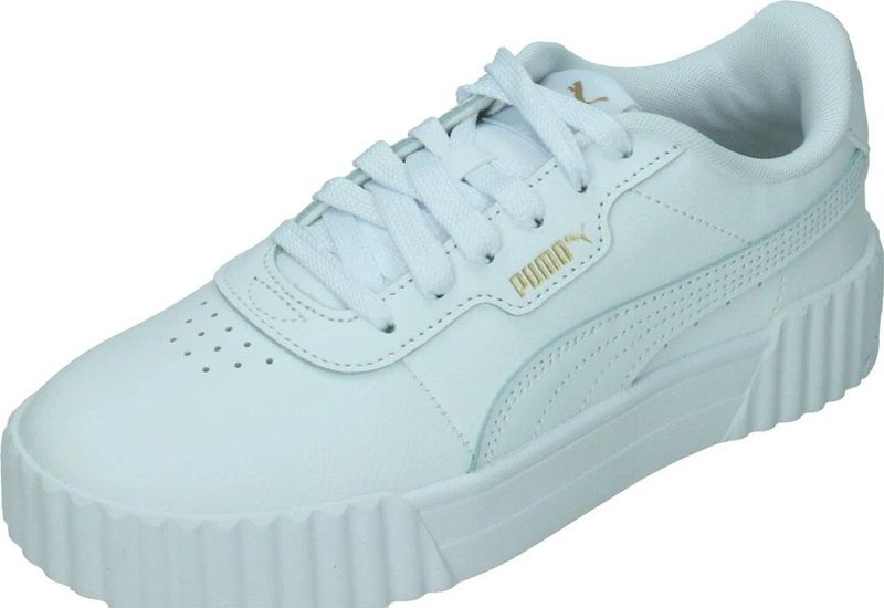 Puma - Carina 3.0 - Sneakers - Wit/Goud - Synthetisch Bovenwerk