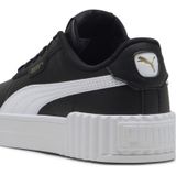 PUMA - Carina 3.0 Sneakers - Zwart/Wit/Goud - Synthetisch Bovenwerk