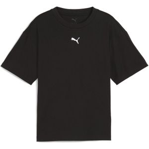 PUMA - ESS Boxy Tee - Sportshirt - Puma Black - Gerecycled Katoen
