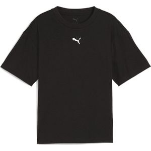 PUMA - ESS Boxy Tee - Sportshirt - Puma Black - Gerecycled Katoen
