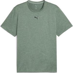 PUMA - M TAD ESSENTIALS HEATHER CAT - Heren Sportshirt - Green Moon Heather