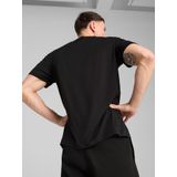PUMA - M TAD ESSENTIALS HEATHER CAT T-shirt - Puma Black Heather - Katoen