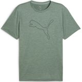 Puma - Tad Essential Heather T-Shirt - Grijs - Gerecycled Polyester