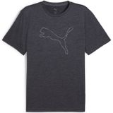 Puma - Tad Essential Heather - Sportshirt - Grijs - 50% Gerecycled Polyester