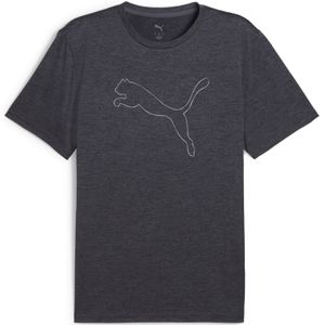 Puma - Tad Essential Heather - Sportshirt - Grijs - 50% Gerecycled Polyester