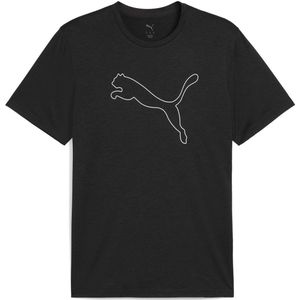 Puma - Tad Essential Heather - T-Shirt - Grijs - 50% Gerecycled Polyester